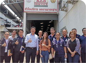 ต้อนรับคณะผู้บริหารและทีมงานฝ่าย ซ่อมบำรุงจากบริษัท การบินไทย ที่ได้เข้ามาเยี่ยมชม workshop